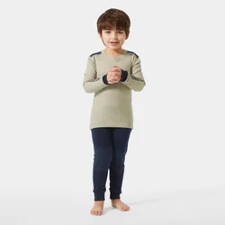 Kids' LIFA® Merino Wool Base Layer Set Green 1 - Light Lav Green - Unisex