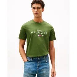 Camiseta de caballero de manga corta con cuello redondo