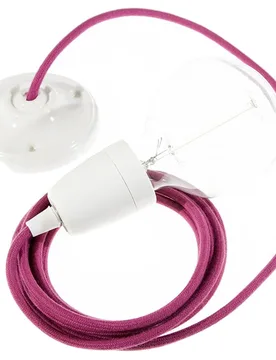 Cables Suspension Luminaire Rc32 1 M Burgundy / White One Size - Creative - FashionsVida
