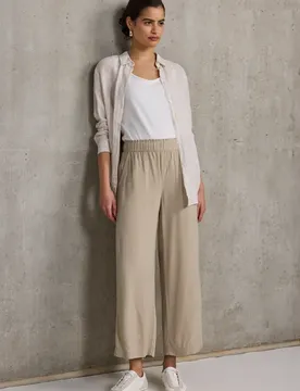 Street One Viskose-Culotte female Beige