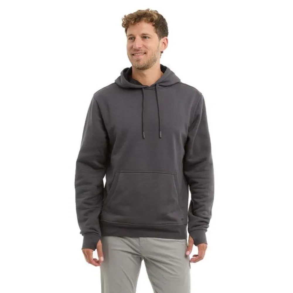 Osborn Solid Hoodie Graphite S Men - PELAGIC - FashionsVida