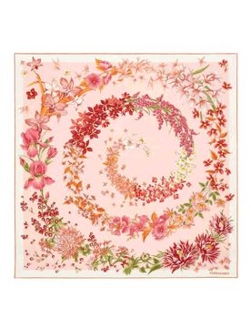 Foulard in seta stampa Primavera