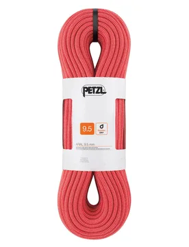 Corde d'escalade à simple - Arial 9.5 mm Rouge - Taille 70 m - Petzl - FashionsVida