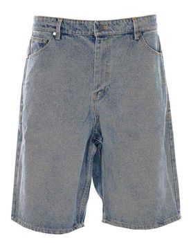 Pantaloncini con scudo compatto in denim
