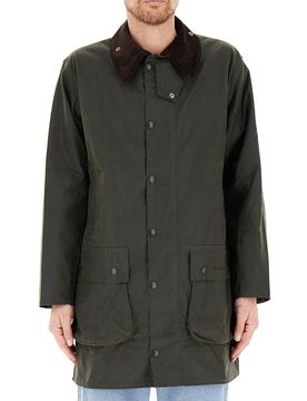 Giacca cotone cerato VERDE BOTTIGLIA 42