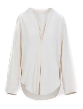 Top con collo drappeggiato Pampa