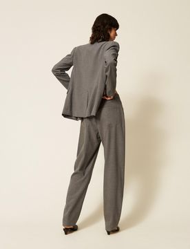 Pantalon ballon en flanelle
