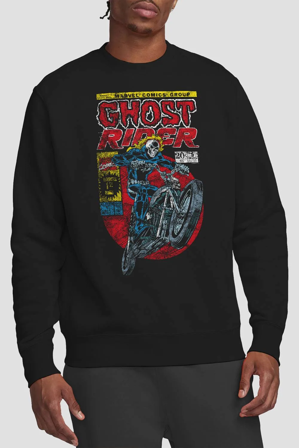 Ghost Rider Sweatshirt - Black - Size: M - Marvel - FashionsVida