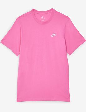 Tee Shirt Club rose/blanc l