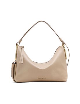 Bolso de piel - Hobo Bag SCENE Large crema