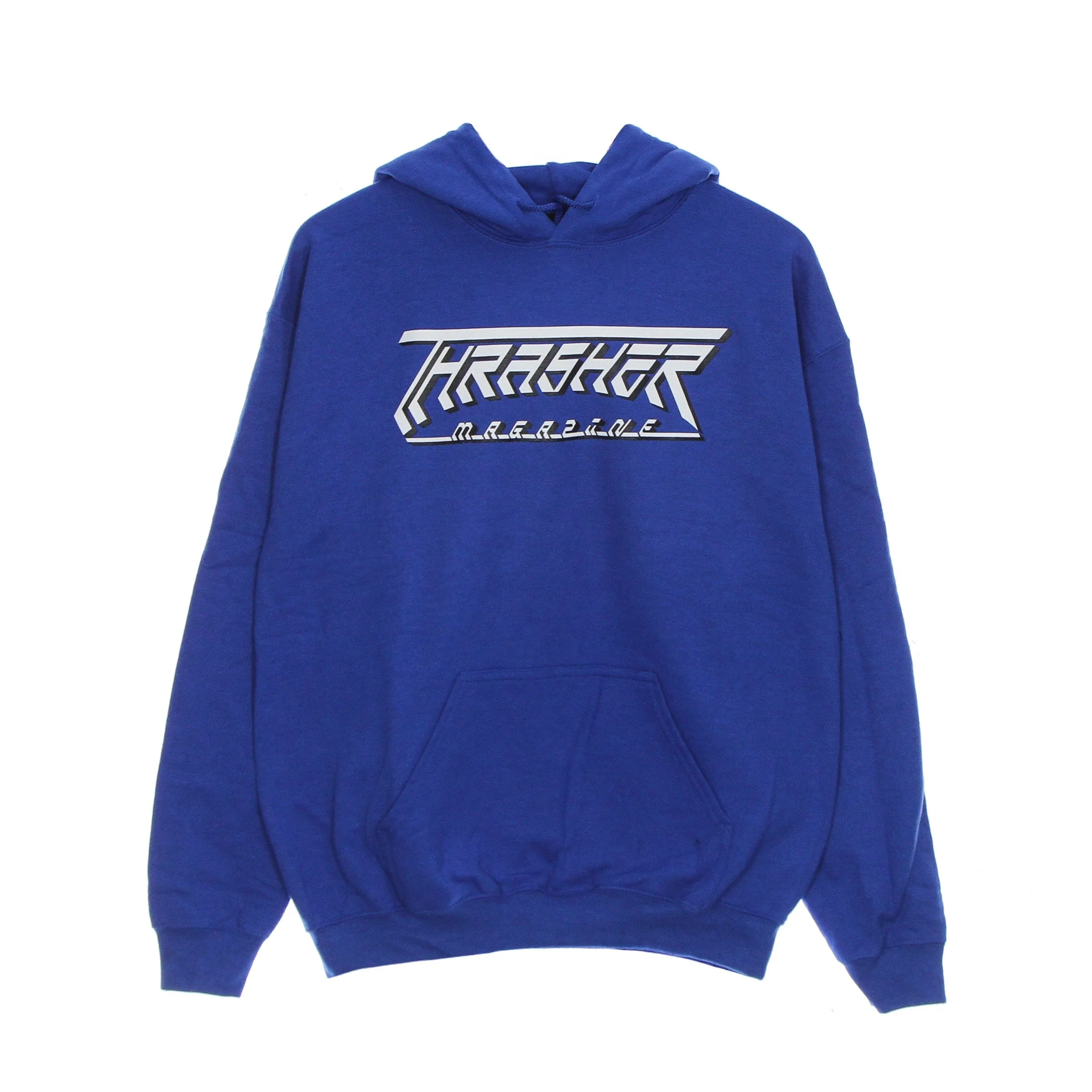 Felpa Cappuccio Uomo Future Logo Hood Royal - Thrasher - FashionsVida