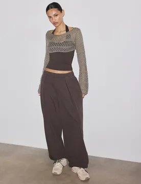 Stradivarius Strickbolero Khaki L - Stradivarius - FashionsVida