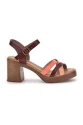 Sandali beige con tacco e plateau AD897701 39