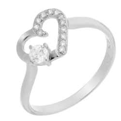 Womens 925 Sterling Silver Ring - Zr-7080 - Size N