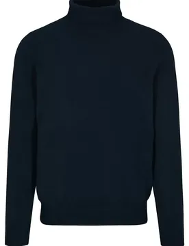 XL Rollkragen Pullover, uni male