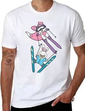 HIT THE SLOPES COLLECTION - LALA AND TUTU T-Shirt men t shirt cotton 100% g man t shirts for men T-Shirt - Aliexpress - FashionsVida