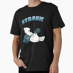 Stronk Cockatoo Fitness Parrot Workout Funny Parrot Gift T-shirt for Birds Lover Short Sleeve Graphic Clothes All Size Tops S-6X