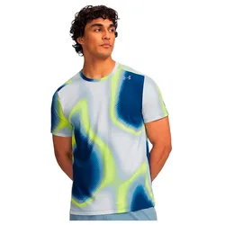 Maglietta A Maniche Corte Velociti Pro Print Blue / Silver Reflective XL
