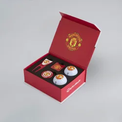 Manchester United X Golf Gift Box Set with 2 Balls Red