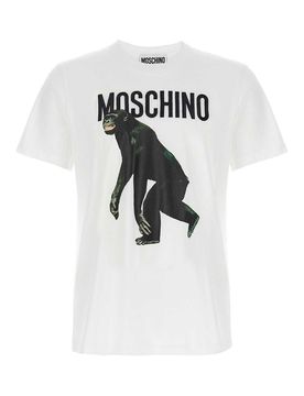 Moschino T-shirt da ricamo a logo