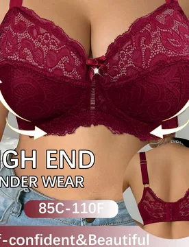 Pieza Sujetador con aros de encaje de talla grande - Shein - FashionsVida