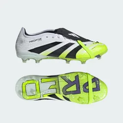 Scarpe da calcio Predator Pro con linguetta ripiegabile â€“ Terreni compatti 41 1/3 Cloud White / Core Black / Lucid Lemon