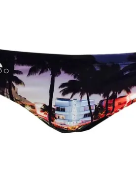 Miami Beach Swimming Brief Black 3XL Men - TURBO - FashionsVida