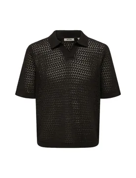 Herren Polo Schwarz 514671
