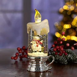 Pagen LED Glitter Kerze Schneemann