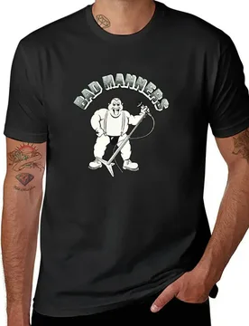 BAD MANNERS T-Shirt cute clothes boys whites korean fashion heavyweights men clothing - Aliexpress - FashionsVida