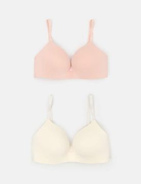 Reggiseni imbottiti senza ferretto 2 pack - bianco