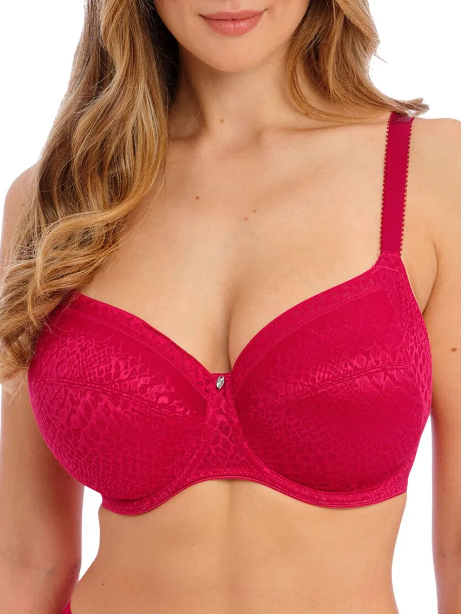 Womens Envisage Full Cup Side Support Bra - Pink Polyamide - Size 40ff - Fantasie - FashionsVida