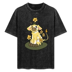 Moobloom T-Shirt Breathable Basic Cotton T-Shirt