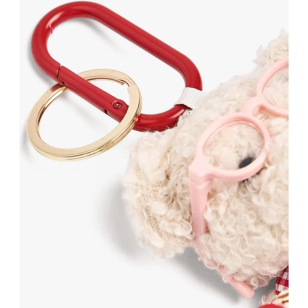 Llavero con charm de oso y cuentas - Parfois - FashionsVida
