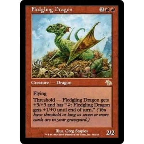 Fledgling Dragon (foil) Judgment - Magic: The Gathering - FashionsVida
