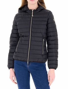 Piumino con cappuccio NERO 48