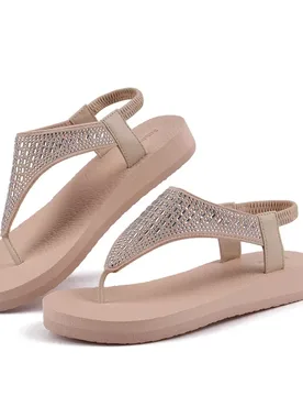 NEW Women Yoga Sandals Summer Sandals Retro Shoes Female Elastic Straps Comfy Flats Beach Slippers Big Size 40 Women Flip Flops - Aliexpress - FashionsVida