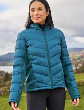 Women's Turbine Softshell Jacket Zip Padded Winter Coat in Teal Size: 14 - Teal - Size: 14 - Mountain Warehouse - FashionsVida