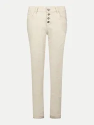 Cartoon Loose-Fit Jeans Beige 40