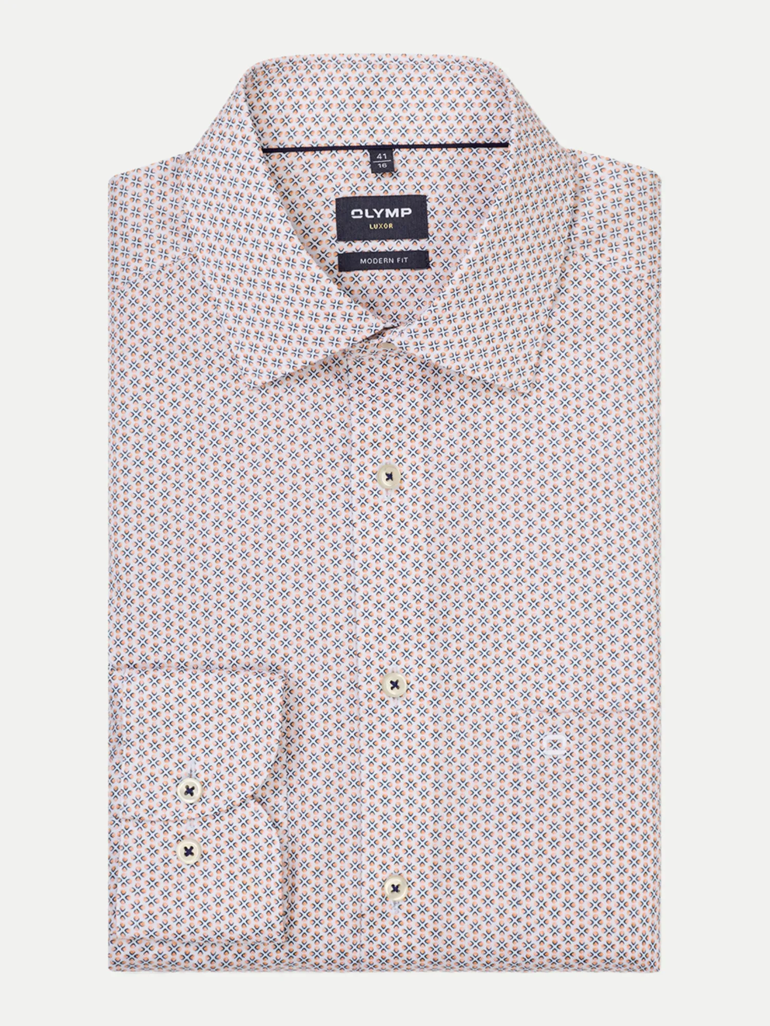 Modern-Fit Hemd Luxor Mehrfarbig 40 - Olymp - FashionsVida