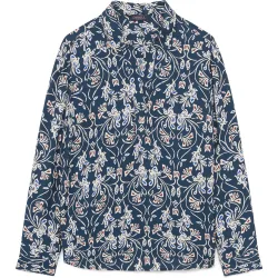 Camisa de mujer con manga larga y estampado floreal