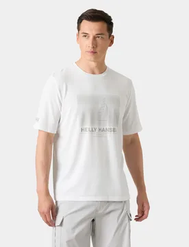 Men's HP Race Sailing T-Shirt White M - White - Male - Helly Hansen - FashionsVida