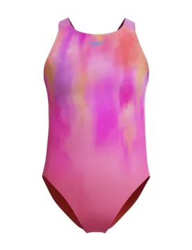 Print Pulseback Swimsuit Pink Lemonade / Neon Violet 10 Years Girls - Speedo - FashionsVida