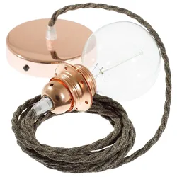 Cables Lampe Suspendue Pendel Pour Abat-jour Tn04 Diy 1 M Brown / Copper One Size
