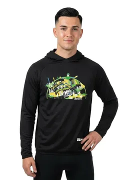 Felpa Con Cappuccio Uci Road World Championships Kigali 2025 Black - Santini - FashionsVida