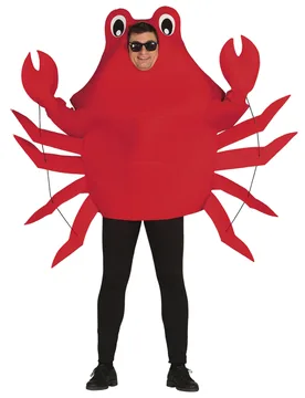 Witziges Krabben-Kostüm für Damen und Herren rot - unisex - FIESTAS GUIRCA, S.L. - FashionsVida