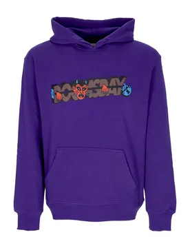 Felpa Leggera Cappuccio Uomo Torture Hoodie Purple - Doomsday - FashionsVida