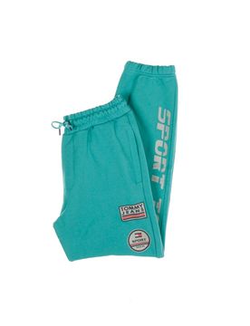 Pantalone Tuta Felpato Uomo Sport Sweatpant Teal Blue