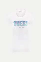Guess T-Shirt mit Logoprint Weiß L