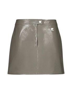 Courrèges Reedition Vinyl Miniskirt